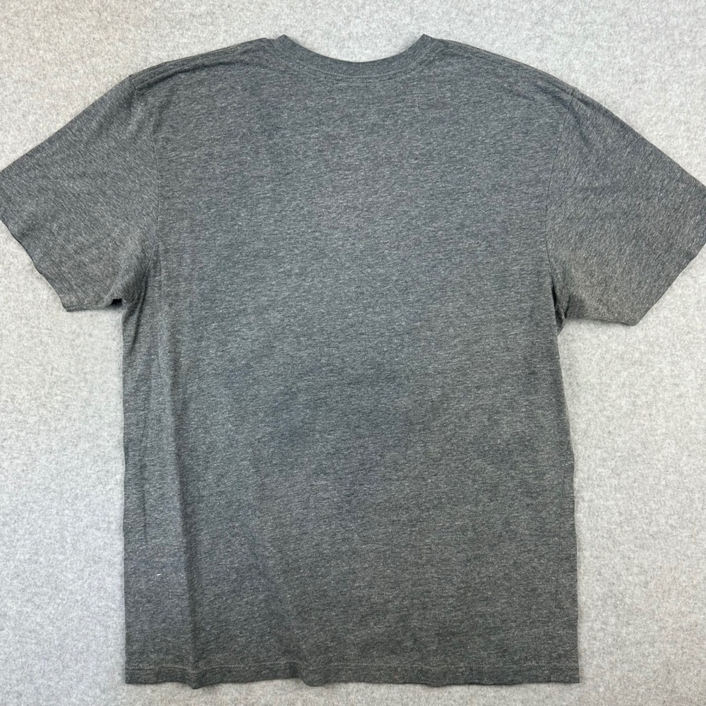 Vans Mens Custom Fit Graphic T-Shirt Gray Large Off The Wall Tropical Floral - Picture 5 of 8